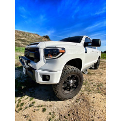 Купить Передние фары Toyota Tundra 2014-2021 LED NOVA серия углево-черные AlphaRex AXHL-TUN14-PPTS-LED-FLB-A