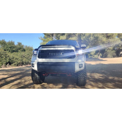 Купить Передние фары Toyota Tundra 2014-2021 LED NOVA серия углево-черные AlphaRex AXHL-TUN14-PPTS-LED-FLB-A