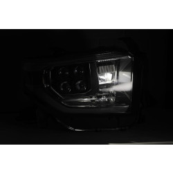 Купить Передние фары Toyota Tundra 2014-2021 LED NOVA серия углево-черные AlphaRex AXHL-TUN14-PPTS-LED-FLB-A
