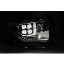Купить Передние фары Toyota Tundra 2014-2021 LED NOVA серия углево-черные AlphaRex AXHL-TUN14-PPTS-LED-FLB-A
