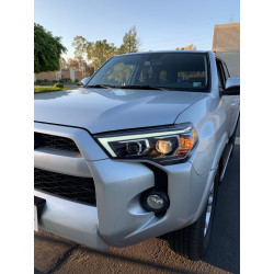 Купить Передние фары Toyota 4Runner 2014-2021 PRO серия хром AlphaRex AHL-T414-P-S-C