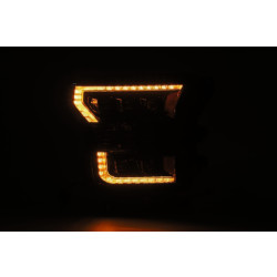 Купить Передние фары Ford F150 2015-2017 LED NOVA серия хром AlphaRex AXHL-FF15-PPTS-LED-C-A-G2