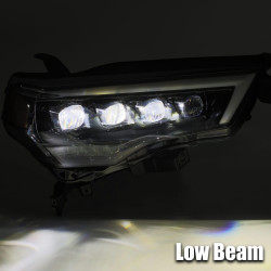 Купить Передние фары Toyota 4Runner 2014-2022 LED NOVA серия цвет Alpha-Black AlphaRex AHL-T414-N-LB
