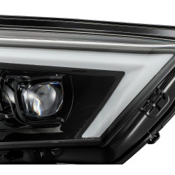 Купить Передние фары Toyota 4Runner 2014-2022 LED NOVA серия цвет Alpha-Black AlphaRex AHL-T414-N-LB