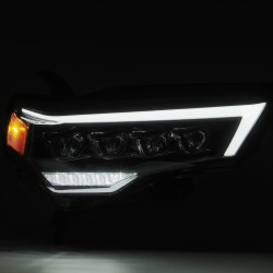 Купить Передние фары Toyota 4Runner 2014-2022 LED NOVA серия цвет Alpha-Black AlphaRex AHL-T414-N-LB