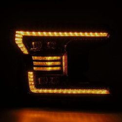 Купити Передні фари Ford F150 2018-2020 LED NOVA серія колір Alpha-Black AlphaRex AXHL-FF18-PPTS-LED-FLB-A-G2