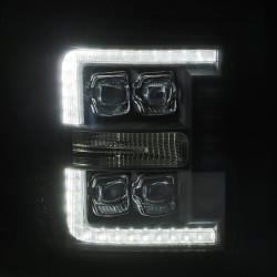 Купить Передние фары Ford Super Duty 2011-2016 LED NOVA серия хром AlphaRex AHL-FD11-N-C
