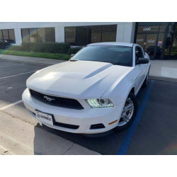 Купить Передние фары LED Ford Mustang 2010-2014 LED LUXX серия хром AlphaRex AHL-FM10-PL-SA-C
