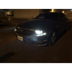 Купить Передние фары LED Ford Mustang 2010-2014 LED LUXX серия хром AlphaRex AHL-FM10-PL-SA-C