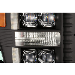 Купить Передние фары Ford Super Duty 2011-2016 LED NOVA серия черные AlphaRex AHL-FD11-N-B