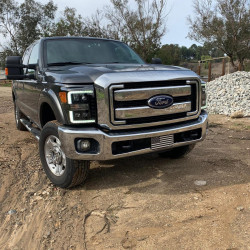 Купить Передние фары Ford Super Duty 2011-2016 LED NOVA серия черные AlphaRex AHL-FD11-N-B