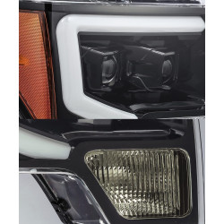 Купить Передние фары LED Ford F150 2009-2014 LED LUXX серия углево-черные AlphaRex AHL-FF09-PL-AS-FLB