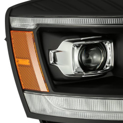 Buy Front headlights Dodge Ram 1500 Classic 2006-2008 Pro Series Black Alparex AHL-DR06-P-S-B