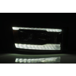 Buy Front headlights Dodge RAM 1500 Classic 2006-2008 LED LUXX Series Color ALPHA-BLACK ALPHAREX AHL-DR06-PL-SA-LB