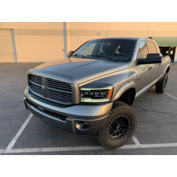 Buy Front headlights Dodge Ram 1500 Classic 2006-2008 LED NOVA CHRM CHRME ALPHARAREX AHL-DR06-N-C