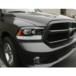 Buy Front headlights Dodge Ram 1500 Classic 2009-2023 LED LUXX Series Black Alpharex Ahl-DR09-PL-G3-SA-B