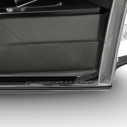 Buy Front headlights Dodge Ram 1500 Classic 2009-2023 LED LUXX Series Color Alpha-Black Alpharex AHL-DR09-PL-G3-SA-FLB