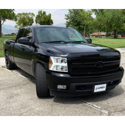 Buy Front headlights Chevrolet Silverado 2007-2013 LED LUXX CHRM CHROM ALPHARAREX AHL-CL07-PL-SA-C