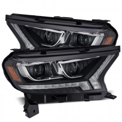 Купить Передние фары LED Ford Ranger 2019-2022 LED LUXX серия черные AlphaRex AHL-FR16-PL-SA-B