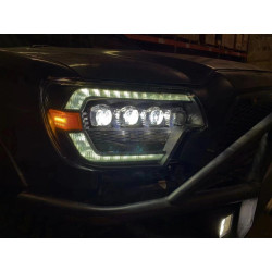 Buy Front headlights Toyota Tacoma 2012-2015 LED NOVA Black Alpharex Ahl -tt12-N-B