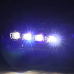 Buy Front headlights Toyota 4Runner 2010-2013 LED Nova Series color Alpha-Black Alpharex AHL-T410-N-FLB