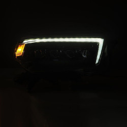 Buy Front headlights Toyota 4Runner 2010-2013 LED Nova Series color Alpha-Black Alpharex AHL-T410-N-FLB