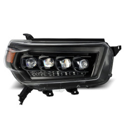 Buy Front headlights Toyota 4Runner 2010-2013 LED Nova Series color Alpha-Black Alpharex AHL-T410-N-FLB