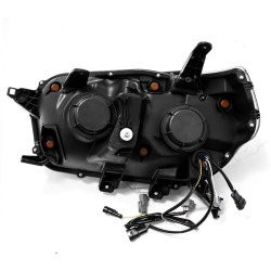 Buy Front headlights Toyota 4Runner 2010-2013 LED Nova Series color Alpha-Black Alpharex AHL-T410-N-FLB