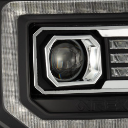 Buy Front headlights GMC Sierra 2014-2018 Pro Series Black Alparex Ahl-GS14-P-S-B