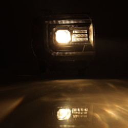 Buy Front headlights GMC Sierra 2014-2018 Pro Series Black Alparex Ahl-GS14-P-S-B