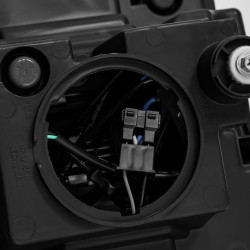 Buy Front headlights GMC Sierra 2014-2018 LED LUXX Series Color ALPHA-BLACK ALPHAREX AHL-GS14-PL-SA-FLB