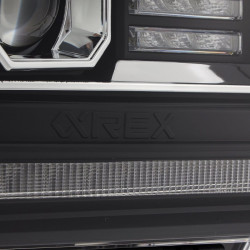 Buy Front headlights GMC Sierra 2014-2018 LED LUXX Series Black Alpharex Ahl-Gs14-PL-SA-B