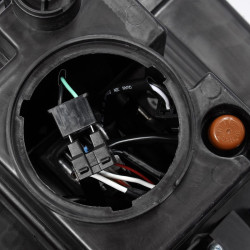 Buy Front headlights GMC Sierra 2014-2018 LED LUXX Series Black Alpharex Ahl-Gs14-PL-SA-B