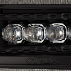 Buy Front headlights GMC Sierra 2014-2018 LED Nova Series Black Alpharex Ahl-GS14-N-B