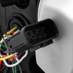 Buy Front headlights Chevrolet Silverado 2500Hd 2015-2019 Pro Series Black / Chrome Grill Insert Alpharex AHL-CL215-P-SA-B.