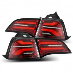 Купить Задние фары Tesla Model Y 2020-2022 LED PRO серия красные AlphaRex ATL-TS317-R-RS