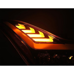 Buy Front headlights Infiniti Q60 2014-2015 LED NOVA Series Carbon-Black Alpharex AHL-IG08-N-LB