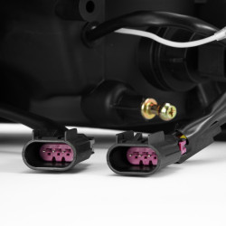 Buy Front headlights Dodge RAM 1500 Classic 2009-2023 Led G2 Style Luxx Series ALPHA-BLACK ALPHAREX AHL-DR09-G5-PL-SA-FLB