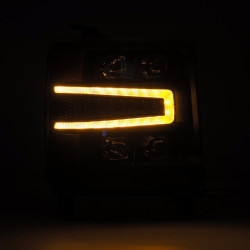 Buy Front headlights Chevrolet Silverado 1500 2016-2018 LED NOVA Black Alpharex Ahl-Cl16-N-B