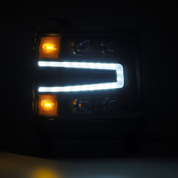 Buy Front headlights Chevrolet Silverado 1500 2016-2018 LED NOVA Black Alpharex Ahl-Cl16-N-B