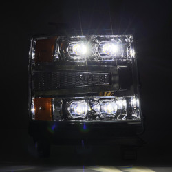 Buy Front headlights Chevrolet Silverado 1500 2016-2018 LED NOVA CHRM ALPHARAREX AHL-CL16-N-C