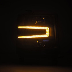 Buy Front headlights Chevrolet Silverado 1500 2016-2018 LED LUXX Series Black Alpharex AHL-CL16-PL-SA-B