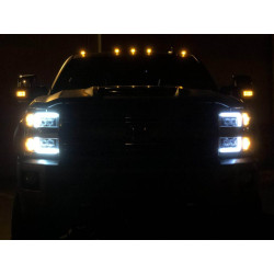 Buy Front headlights Chevrolet Silverado 2500Hd 2015-2019 LED NOVA Black / Chrome Grill Insert Alpharex Ahl-CL215-N-SA-B.