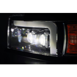 Buy Front headlights Chevrolet Silverado 2500hd 2015-2019 LED NOVA Series Chrome / Chrome Grill Insert Alpharex Ahl-CL215-N-SA-C.