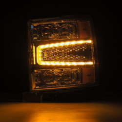 Buy Front headlights Chevrolet Silverado 1500 2014-2015 LED NOVA CHRM CHROM ALPHAREX AHL-CL14-N-C