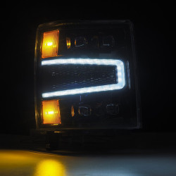 Buy Front headlights Chevrolet Silverado 1500 2014-2015 LED NOVA ALPHA-BLACK ALPHAREX AHL-CL14-N-FLB series