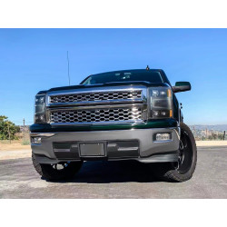 Buy Front headlights Chevrolet Silverado 1500 2014-2015 LED NOVA ALPHA-BLACK ALPHAREX AHL-CL14-N-FLB series