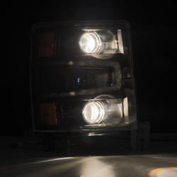 Buy Front headlights Chevrolet Silverado 1500 2014-2015 Pro Series Black Alpharex Ahl-Cl14-P-S-B