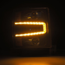 Buy Front headlights Chevrolet Silverado 1500 2014-2015 Pro Series Black Alpharex Ahl-Cl14-P-S-B