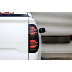 Купити Задні фари Toyota Tundra 2014-2021 LED LUXX серія чорно-червоні AlphaRex RTL-TUN14-SA-RR-LBS